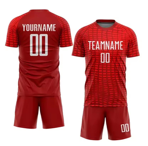 Conjunto de Uniforme de Fútbol Personalizado por Sublimación para Hombre, Camisetas de Fútbol 100% Poliéster de Secado Rápido y Personalizables - Product Image 5