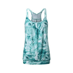 Women's Breathable Tie-Dye <b>Tank</b> <b>Top</b> With Scoop Neck And <b>Racerback</b> Design For Casual Wear - Product Image 1