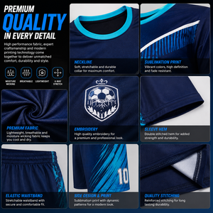 Uniforme de Fútbol Personalizado para Niños, Conjunto de Camiseta y Pantalones Cortos para Jóvenes, Sublimado con Nombre, Número y Equipo, Venta al Por Mayor OEM - Product Image 3