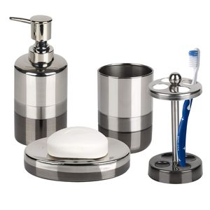 Juego de Accesorios de Baño de Acero Inoxidable para Vanidades Elegantes, Apartamentos de Lujo y Decoración Contemporánea del Hogar - Product Image 5