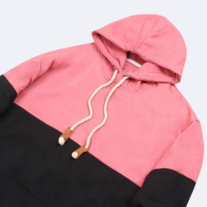 Sudadera con capucha para hombre, de algodón teñido, tejido, para invierno, con diseño a cuadros, forro polar. - Product Image 1