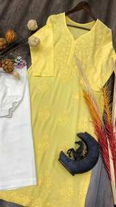 ชุดเดรสลำลองผ้าเรยอนทันสมัย ตกแต่งด้วยงานปักด้ายฝ้าย คัลเลอร์คอมบิเนชั่นสวยหรู คุณภาพสูง เหมาะสำหรับใส่ในชีวิตประจำวัน - Product Image 4