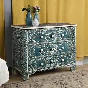 ILAHI's Bone Inlay <b>Drawer</b> Modern Design Agate Detailing <b>Storage</b> Portable Home Furniture - Product Image 2