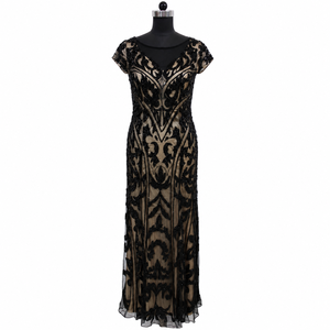 Luxury Women Black Embroidered Modern Mermaid Evening Gown | Elegant Sweetheart Neck Maxi Dress Premium Designer Party Wear - Product Image 1