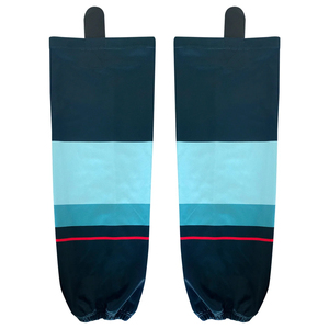 Maroon <b>Knee</b> <b>High</b> Basketball <b>Socks</b> with White Stripes Breathable Knitted Design for Adults - Product Image 3