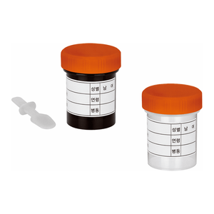 Recipiente de 25 ml de PP para muestras de heces y mucosidad con etiqueta para la recolección de muestras médicas - Product Image 3