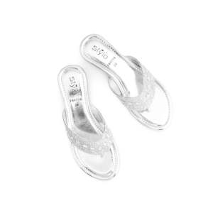 Sandales à talons dorées FN0794 Chappal élégant de fantaisie avec un design complexe - Product Image 1