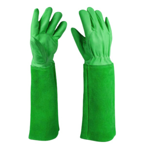 Anti-Static TIG Welding Safety Gloves CE Certified Cowhide Grain & Split Leather <b>Fire</b>-Resistant Safety Cuff Hand Gloves - Product Image 4