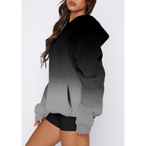 Heavyweight Women's <b>Long</b> Hoodies <b>Oversized</b> Shoulder <b>Hoodie</b> High Quality Knitted Fleece Eco-Friendly Winter Sport Style - Product Image 4