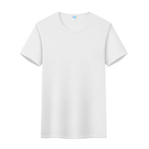 T-shirt ample pour homme, manches courtes, col rond, couleur unie, décontracté, en coton, surdimensionné, avec logo personnalisé - Product Image 3