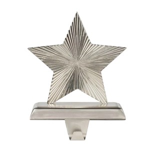 Elegante Soporte Metálico para Calcetines Navideños con Diseño de Reno, Acabado Plateado, Accesorio Festivo para Chimenea, Precio Accesible - Product Image 3