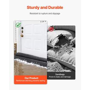 Paquete de 8 Bolsas de Arena Absorbentes de Agua Reutilizables de 1.6 x 1.4 pies, Barrera Contra Inundaciones, Materiales Impermeabilizantes - Product Image 5