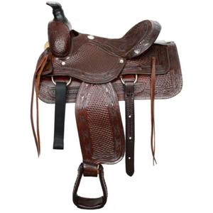 Silla de montar para caballo de primera calidad, compre en línea a precio económico, sillas de cuero para equitación, fabricadas en India - Product Image 6