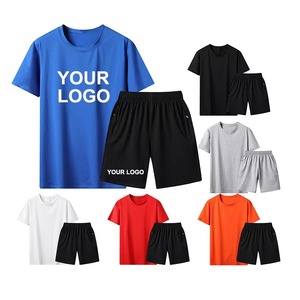 Ensemble d'été léger deux pièces pour homme : T-shirt à manches courtes et short à taille élastique – Tenue décontractée pour la maison et la plage - Product Image 3