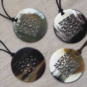 Collar colgante de lujo hecho a mano con diseño bohemio de búfalo, joyería artesanal - nuevo diseño - Product Image 3