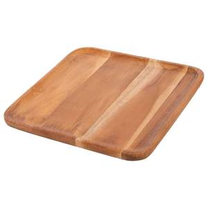 Platos de madera hechos a mano para decoración rústica del hogar. Platos de madera económicos para picnics y barbacoas al aire libre. - Product Image 1