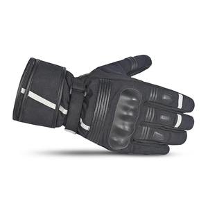 Guantes de Motocicleta Negros Intensos a Precio de Mayoreo, de Cuero Genuino, Completos, Impermeables, con Pantalla Táctil, Talla Personalizada - Product Image 3
