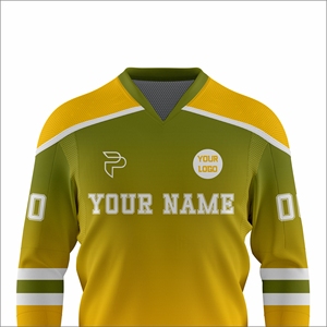 Uniforme de Hockey sobre Hielo Personalizado Más Vendido al por Mayor, Fabricante OEM ODM de Equipos Profesionales de Hockey, 100% Poliéster Transpirable - Product Image 4
