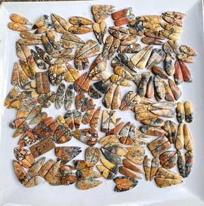 Par de cabujones de jaspe Maligano, lote al por mayor de formas y tamaños variados, el mejor jaspe Maligano natural para joyería y manualidades. - Product Image 2