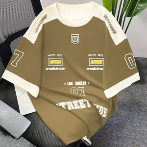 Custom Men's T-Shirt Jersey 100% Cotton/Polyester Knitted O-Neck Regular Fit Short Sleeve Breathable Anti-shrink T shirt - Product Image 3