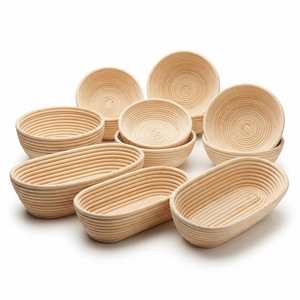 Panier à pain rustique en rotin naturel, tressé à la main, panier de levage en osier fait main, vente en gros à prix abordable pour boulangerie domestique - Product Image 5