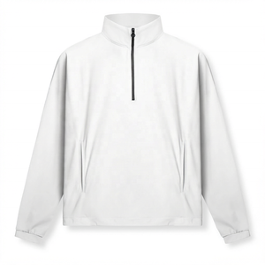 Sweat-shirt à col zippé 1/4 pour homme, coupe classique, en polyester doux, personnalisable, pour commandes en gros, fournisseur de vêtements - Product Image 1