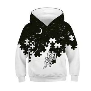 Sudadera con Capucha para Niños, Diseño 3D en Blanco y Negro, Transpirable, Ropa de Invierno para Hombre, Sudadera Informal de Manga Larga, MOQ Bajo - Product Image 1