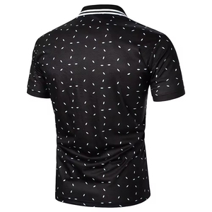 เสื้อโปโลพิมพ์ลายสำหรับผู้ชาย ออกแบบด้วยผ้าระบายอากาศได้ดีและลายกราฟิกสีสันสดใส เหมาะสำหรับทำงาน เล่นกีฬา และงานอีเว้นท์ต่างๆ - Product Image 4