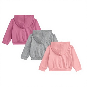 <b>Girls</b> Winter Hooded Sweatshirts Long Sleeve Pullover Hoodie 100% Cotton <b>Fleece</b> Soft Breathable Fabric Solid Color Casual - Product Image 2