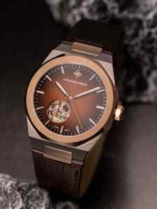 นาฬิกาข้อมือผู้ชาย รุ่น Round Alexander Ferros 9292D-08 Ferros Sapphire Leather Stainless Steel Water Resistant Mechanical Sport Automatic ระบบอนาล็อก - Product Image 6
