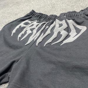 Shorts décontractés en coton pour hommes, taille élastique, respirants, avec cordon de serrage, imprimé bouffant, style streetwear. - Product Image 2