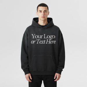 Sudadera con Capucha Extra Grande de Primera Calidad, con Logotipo Personalizado Serigrafiado, 100% Algodón, Estilo Urbano, Unisex, Sudadera Moderna y Resistente - Product Image 6