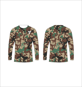 เสื้อยืดแขนยาวลายพรางสีม่วงชมพูสำหรับผู้ชาย ลายกราฟิกสีม่วงลาเวนเดอร์ คอกลม เสื้อยืดลำลอง สตรีทแวร์ เสื้อออกกำลังกาย เสื้อสำหรับเล่นกีฬา - Product Image 6