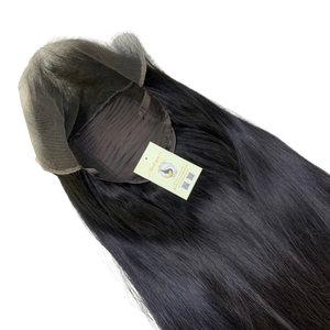 Cabello Humano Vietnamita de Alta Calidad con Nudos Pequeños, Cierre Frontal de Encaje HD 13x6, Cabello Vietnamita Virgen, Negro Natural - Product Image 1