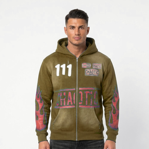 Nouveau design léger en coton 100% brodé, sweats à capuche d'hiver pour hommes, meilleure qualité, prix bas, fabriqué au Pakistan - Product Image 4