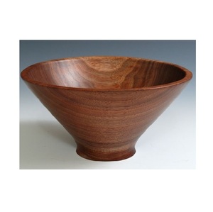 Bol de service en bois massif, vaisselle décorative faite à la main pour fruits, collations, salades, noix, bonbons, desserts, décoration de cuisine et de salle à manger - Product Image 2