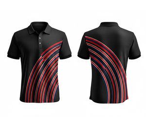 Men's Full Sublimation Polo <b>Shirt</b> Manufacturer Manufacturer Durable Stitching for Men Women Youth Quick-Dry Dry-Fit Active Polo - Product Image 2