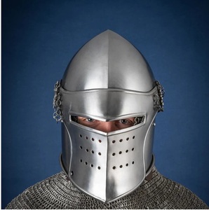 Casco de Armadura Romana Hecho de Hierro, Casco de Armadura Medieval para Decoración de Eventos Históricos, Más Vendido - Product Image 4