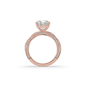 Best 4 Ct Lab grown Cushion Cut Diamond <b>Ring</b> <b>925</b> <b>Silver</b> Gold Unique Style Lightweight Engagement <b>Ring</b> for Women - Product Image 5