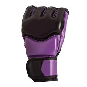 Gants de MMA en cuir véritable avec logo personnalisé, rembourrage en mousse souple, respirants, à lacets, artisanat supérieur, pour entraînement UFC et grappling - Product Image 2
