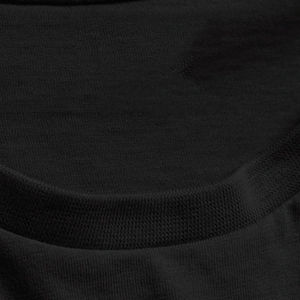 Camiseta de Hombre de Algodón Tejido de Alta Calidad, Color Negro, Personalizable, Económica, Cuello Alto, Corte Regular, Ecológica, para Gimnasio - Product Image 5