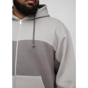 Sudadera con Capucha Personalizada con Bloques de Color, Estilo Vintage, Bordada, de Forro Polar, Manga Larga, Unisex, Ropa Deportiva Informal de Invierno - Product Image 2