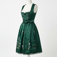 Robe Dirndl Allemande Exquise de Qualité Supérieure, Broderie Personnalisée, Costumes Bavarois pour l'Oktoberfest, Fabricant de Vêtements Traditionnels Authentiques