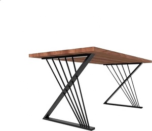 โต๊ะไม้ดีไซน์ทันสมัยสำหรับห้องรับประทานอาหารโต๊ะคอมพิวเตอร์สำนักงานบ้านร้านอาหารเฟอร์นิเจอร์ - Product Image 2