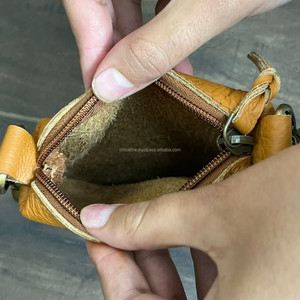 Manufacturer Custom Design Hand Tooled Cowhide Leather Motorcycle Waist Mobile <b>Pouch</b> Fashion Travel Fanny Packs for for Women's - Product Image 6