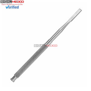 Cincel para Huesos Gardner, Recto, de Una Sola Biselada, Hoja de 3 mm de Ancho, Acero Inoxidable, Instrumento Quirúrgico Ortopédico Dental para Cortar Huesos - Product Image 2