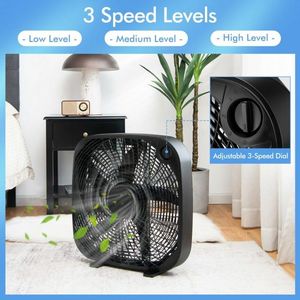 Ventilador de Caja Portátil de 20 Pulgadas con 3 Velocidades y Control por Perilla para Ventilación de Extracción - Product Image 2