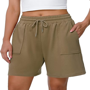 Achetez des shorts pour femmes de haute qualité, au design moderne et personnalisé, avec impression de logo, respirants, en spandex et polyester, séchage rapide - Product Image 6