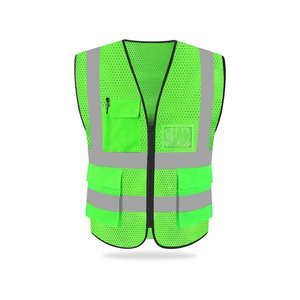 Chaleco de Seguridad Reflectante con Logotipo Personalizado al por Mayor 2026, Uniforme de Trabajo de Alta Visibilidad, Poliéster Unisex OEM de Alta Calidad - Product Image 4