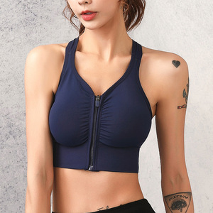 Seamless Yoga Back Sports <b>Bra</b> High Impact Shockproof Gathered Comfortable Breathable Workout Fitness Yoga Plus Size Sports <b>Bra</b> - Product Image 4